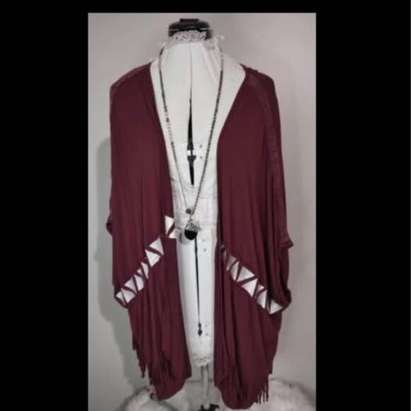 L/XL POL Short Sleeve Cardigan Blouse frill pit-pit=40” length=25” C3394 - Picture 1 of 6